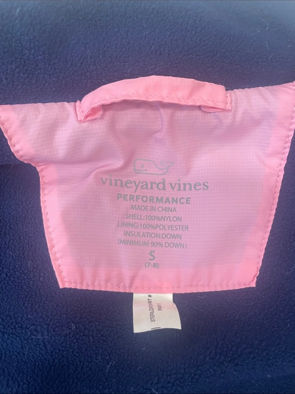 Girls' Vineyard Vines Pink Puffer Vest